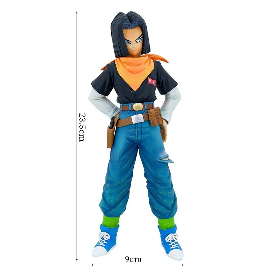 Hot Anime Dragon Ball Z Android 17 18 Figure Android 18 PVC Action Figures Collection Model Toys for Children Christmas Gifts
