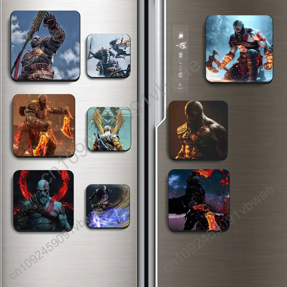

Leviathan Kratos God of War Magnetic Fridge Magnets - No Falling Off, Fit for Refrigerators, All Metal Surfaces,Home Decor