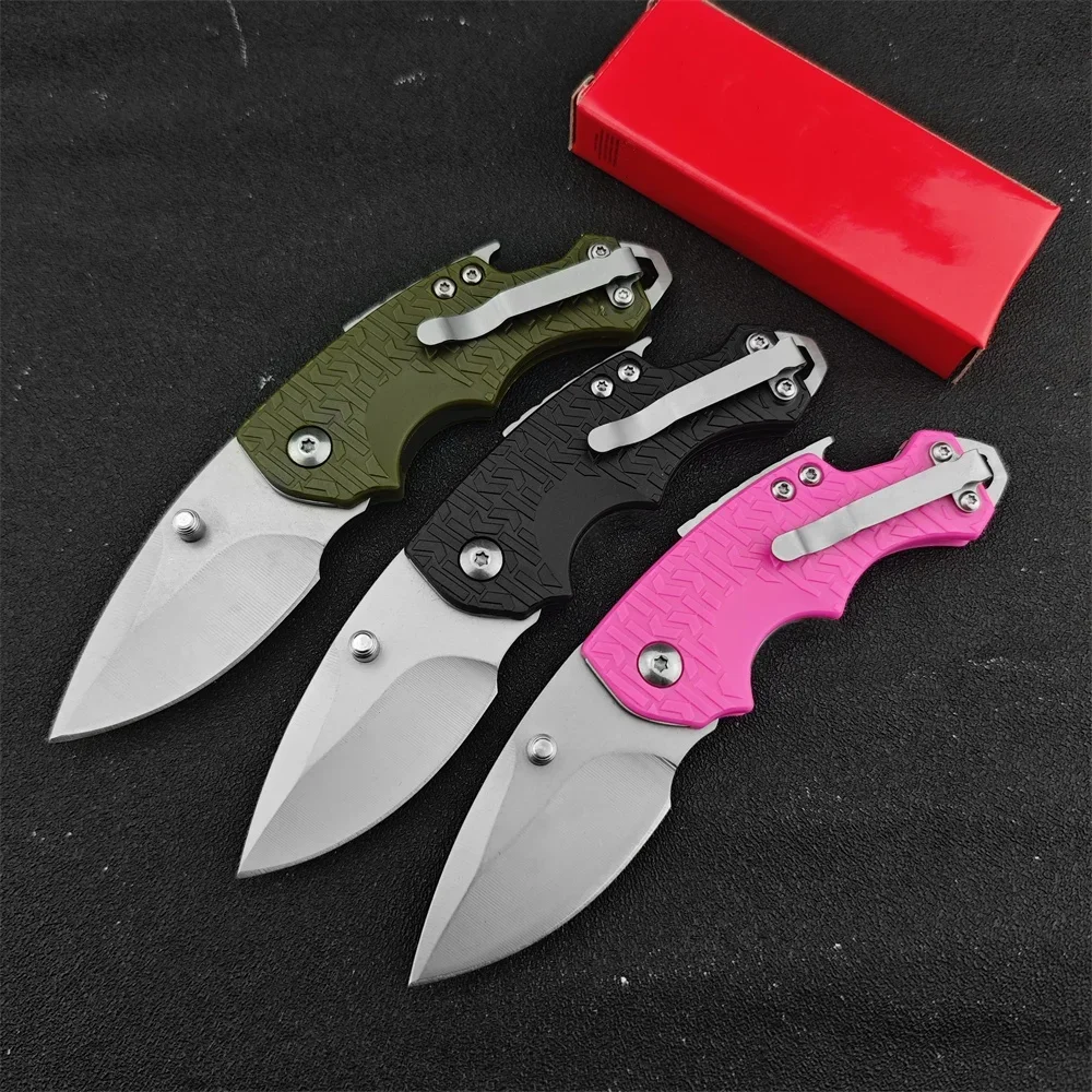 KS 3800 Shuffle Multi-Function Folding Knife Plain Blade Black/pink/green GFN Handles Tactical Outdoor Hunting Camping Knives