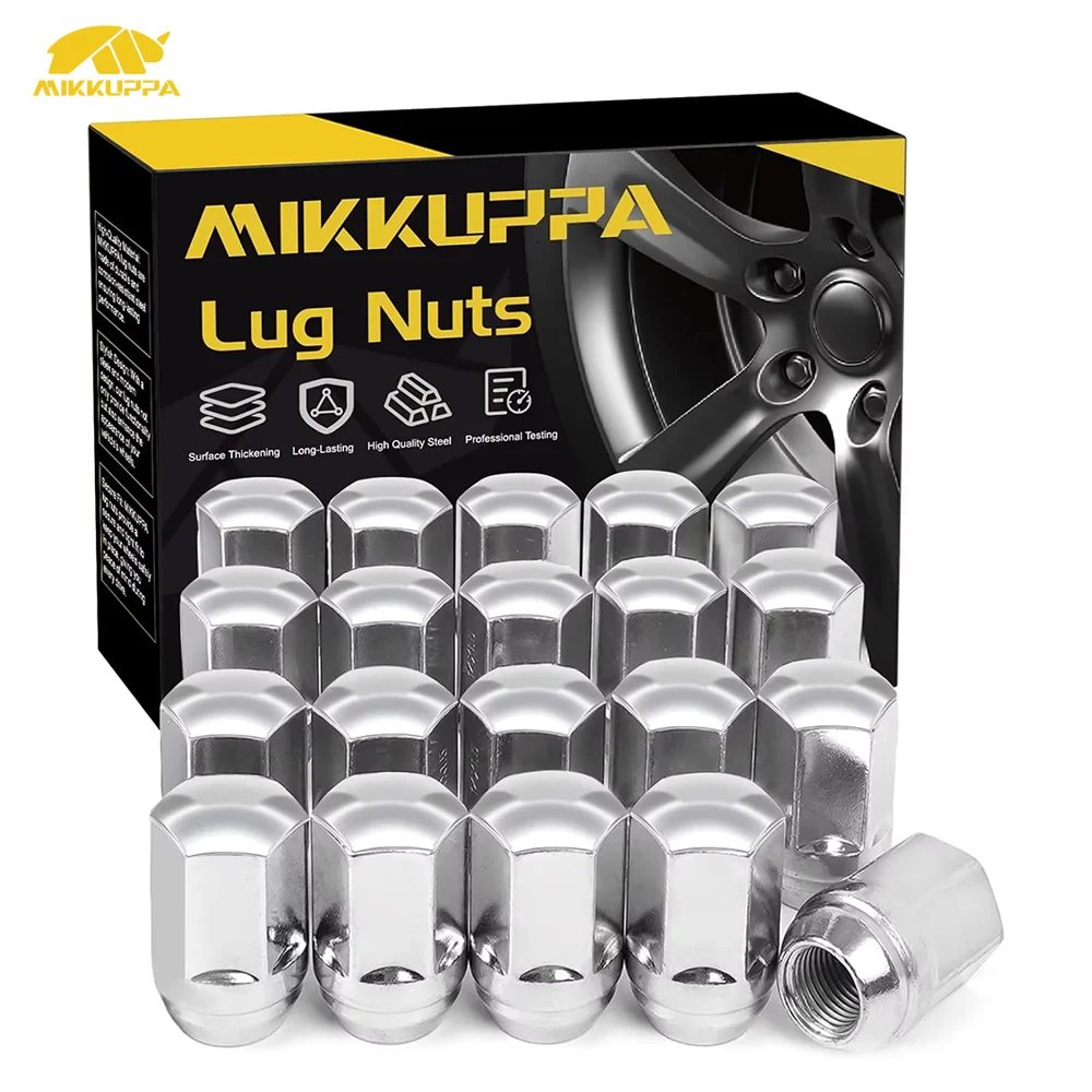 

MIKKUPPA M14x1.5 Lug Nuts, Replacement for Jeep Wrangler JL Grand Cherokee, Ram 1500 Dodge Charger Chevy Impala Factory Wheel