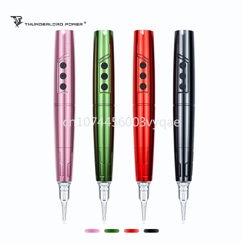 Biomaser TP006 Wireless Tattoo PMU Pen Machine Pink Powerful Dermografo Professional Cordless Battery Tattoo Machine