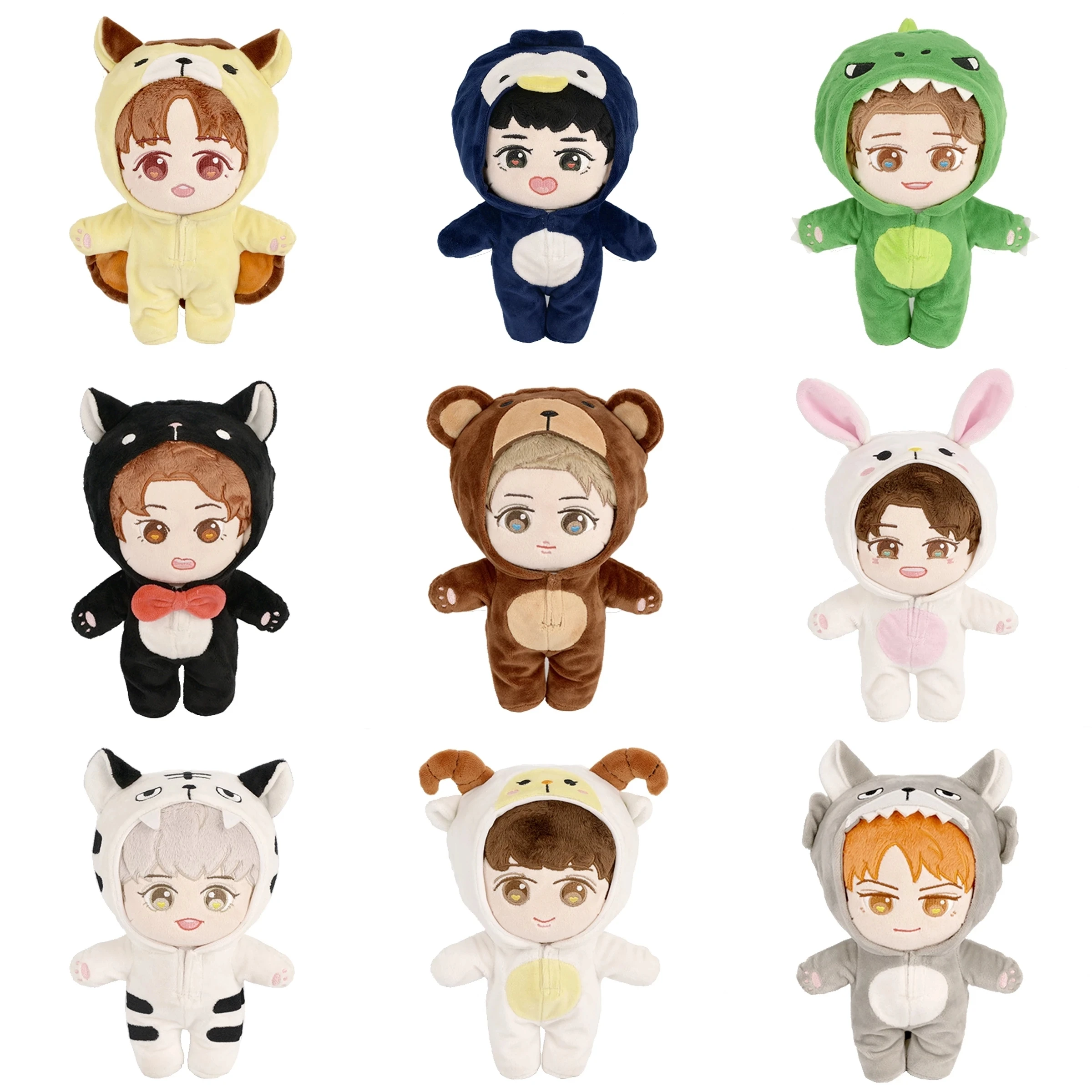 Peluche EXO de Baekhyun Chanyeol Xiumin Suho Sehun Kai D.O. Chen 20 cm - imagen 5