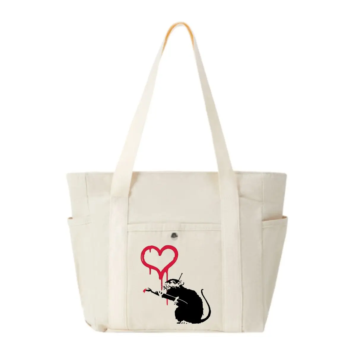 

Heart Mouse Loves Sweetly Casual Fashion Large Capacity Tote Bag Shoulder Bag Aesthetic Handbags