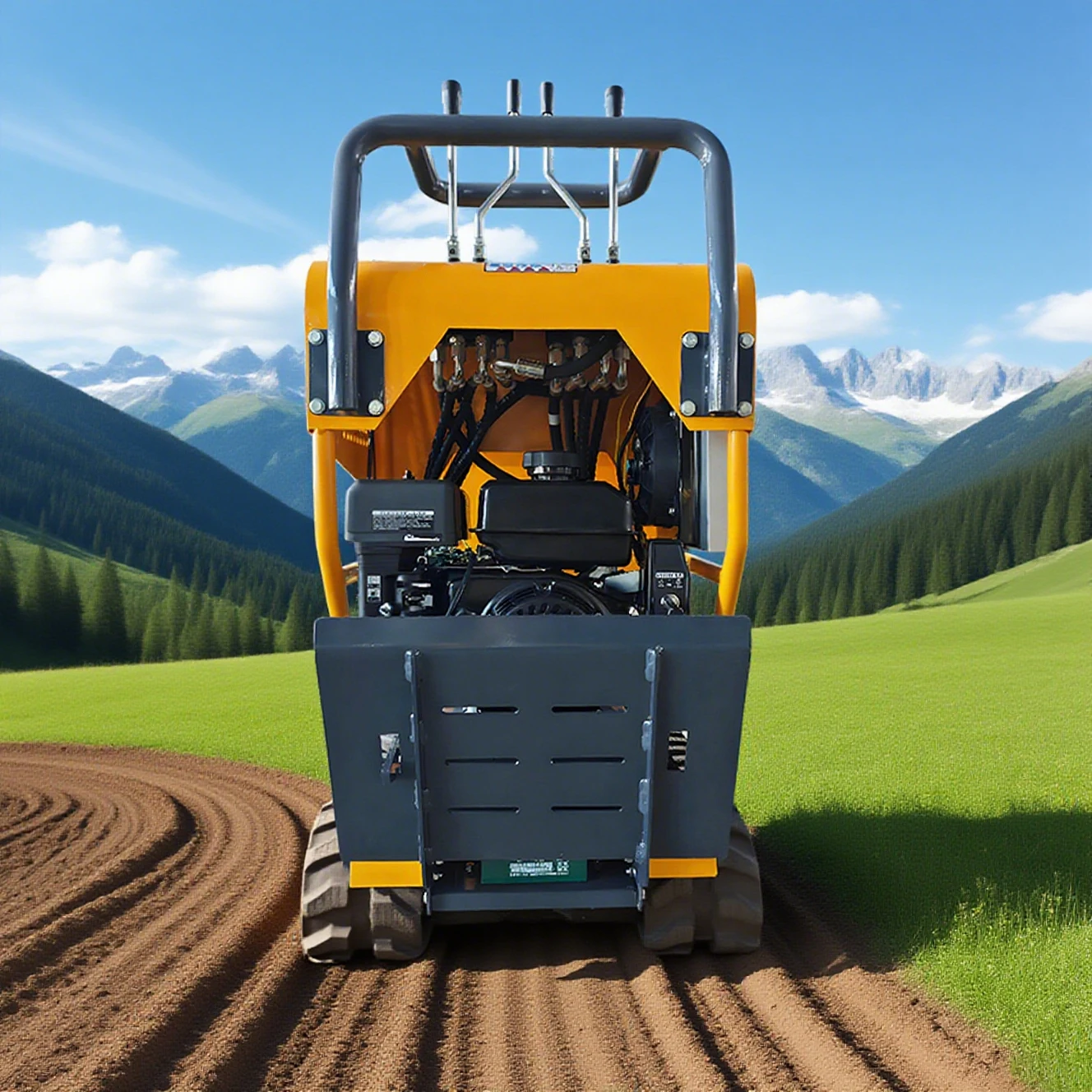 عالية الجودة مسار صغير قلابة 500 كجم مخصصة الزاحف الذاتي تحميل قلابة صغيرة الحدائق الزراعية الزاحف محمل قلابة