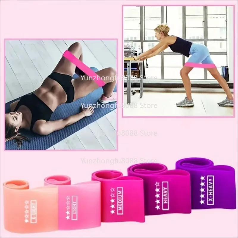 Mini Gym Fitness Band Set /5 Size Mill Resistance Band High Elastic Latex Workout
