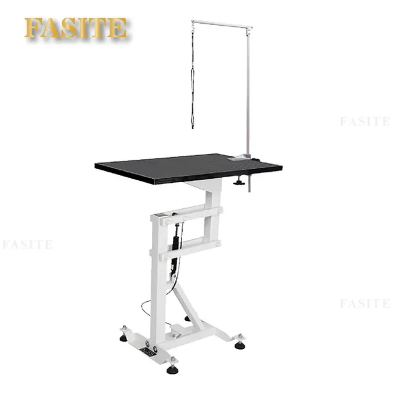 For Large Square Pneumatic Lifting Table Grooming Bath Blow Dry Pet Shop Beauty Adjustable Height Sturdy