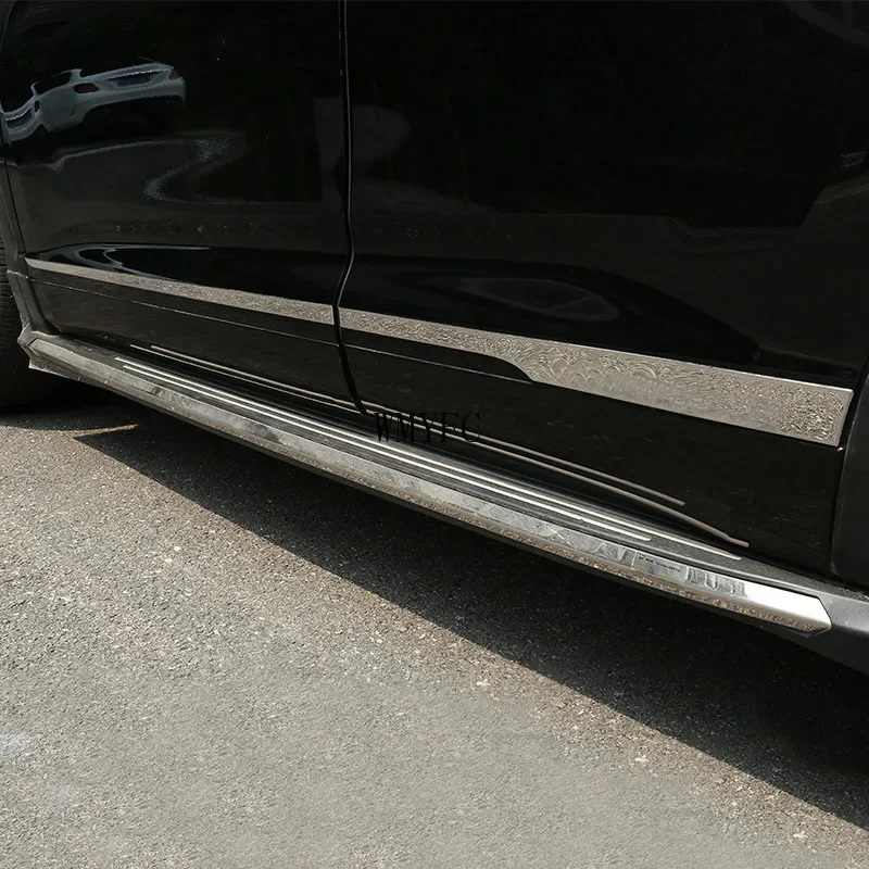 

For Toyota Highlander 2015 2016 2017 2018 2019 2020 Door Side Line Garnish Body Molding Trim Cover Guard Protector Car Styling
