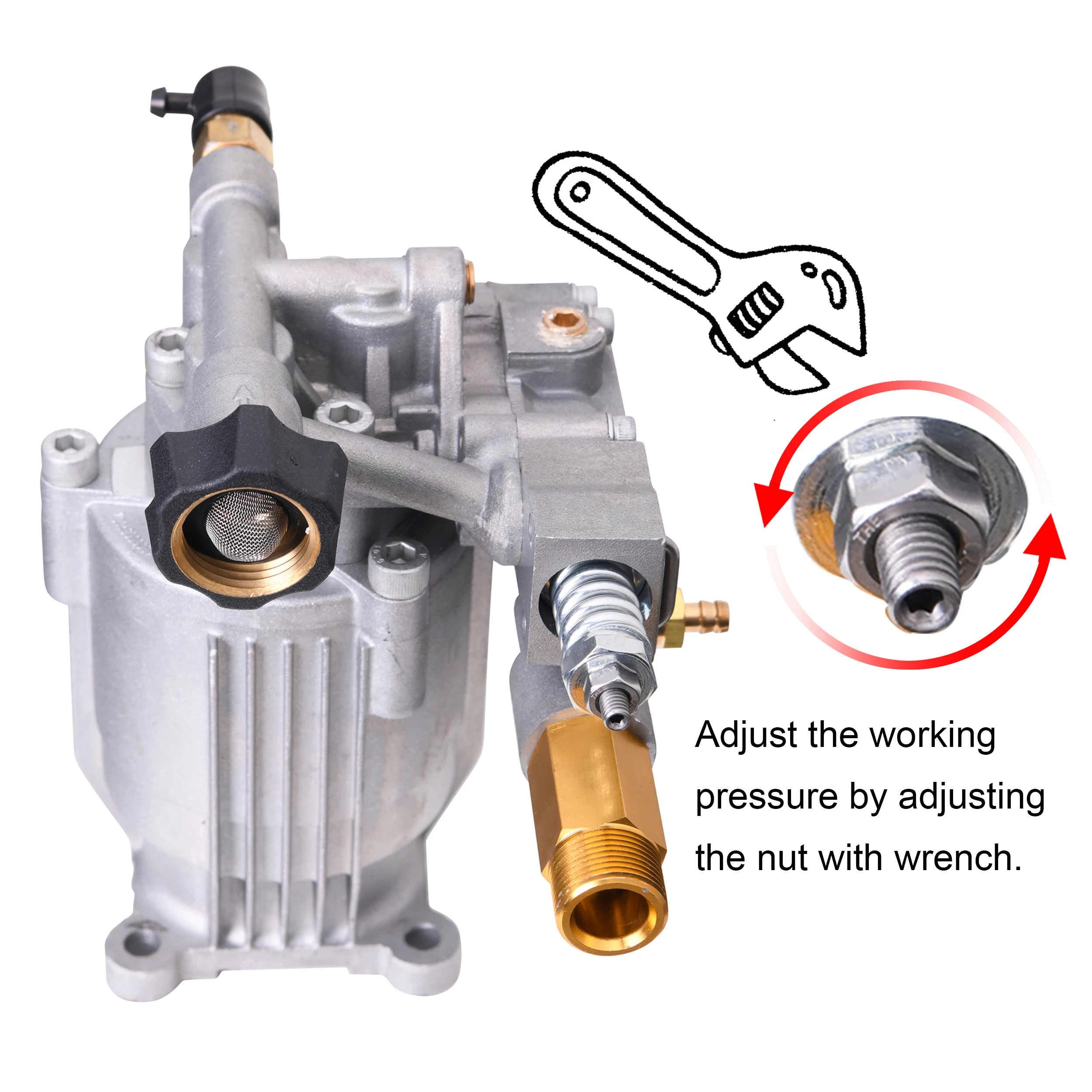 

High Pressure Washer Pump 2600-3000 Psi Horizontal Pump for Cold Water G as Power Washer