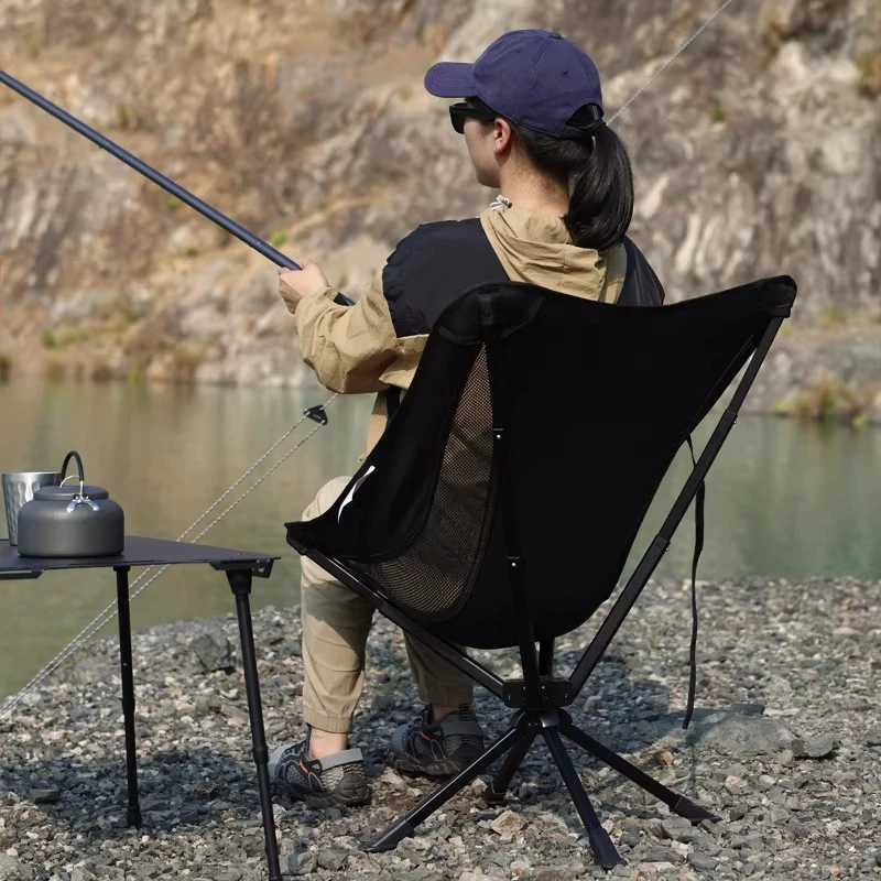 

Swivel Accent Camping Chair Folding Lightweight Aluminum Camping Chair Relax Portable Fishing Sillon De Descanso Camping Gear