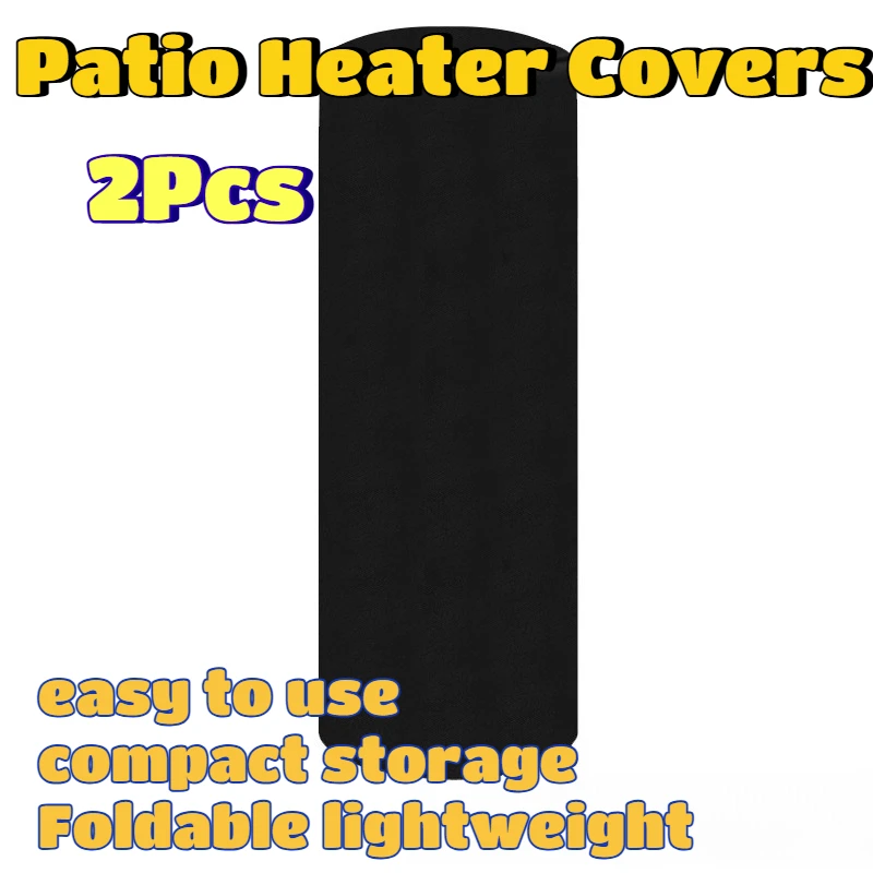 

Patio Heater Covers Winter Summer Sunproof Snowproof Garden Terrace Oxford Anti Scratch Sturdy Lightweight Foldable Round 2Pcs