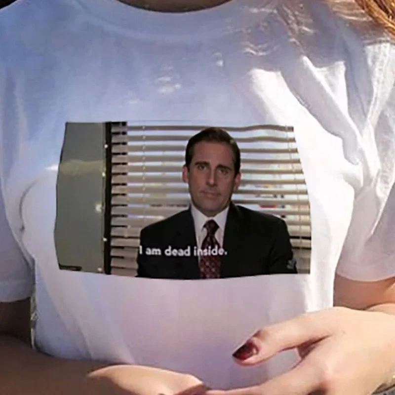 Fashion Cal t-shirt Summer I am dead inside Quote Funny t-shirt Office Michael Scott t-shirt Unisex Tumblr Grunge