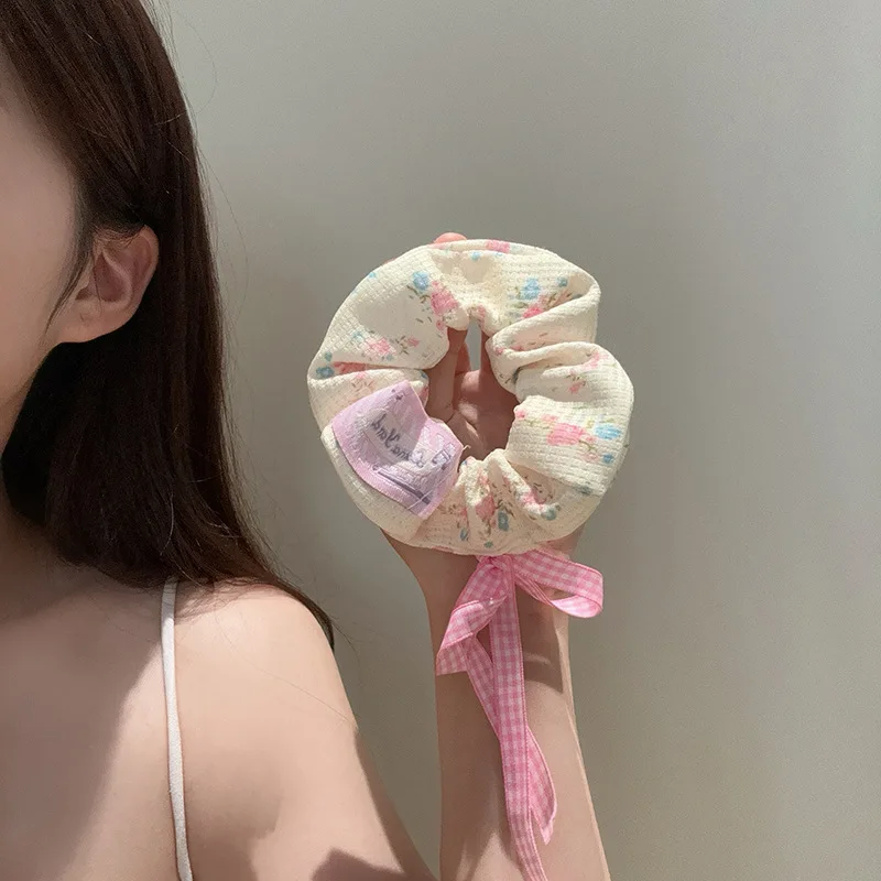 

Korean Style Sweet Butterfly Knot Hair Ties Fabric Hair Bands for Women Adorable Headwear Cute Elastic Hairbands Для Волос