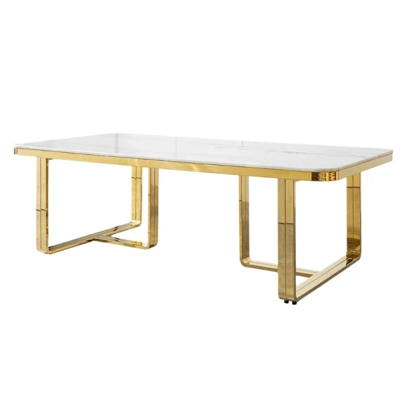 Light luxury marble dining table Modern simple dining table Home Italian high-end sense Home dining table and chairs
