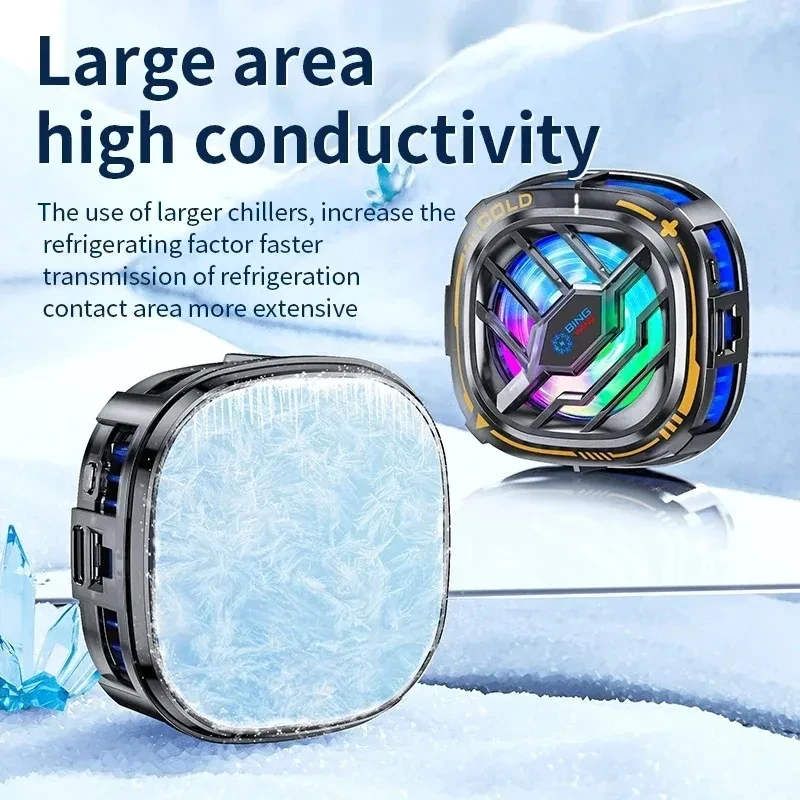 X76 New Mobile Phone Radiator Cooling Fan for Mobile Phone Cooling Fan Semiconductor Radiator Mobile Phone Tablet Gaming Cooler