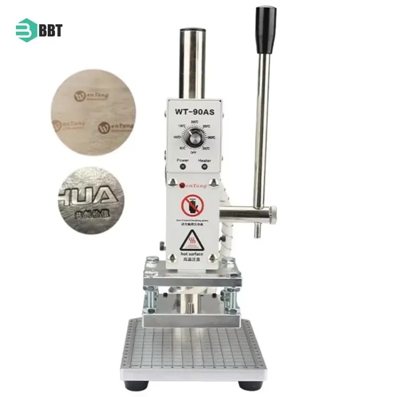 آلة ختم الرقائق الساخنة الصناعية ذات درجة حرارة عالية لمعدات ختم النسيج البلاستيكي والورق الجلدي #5