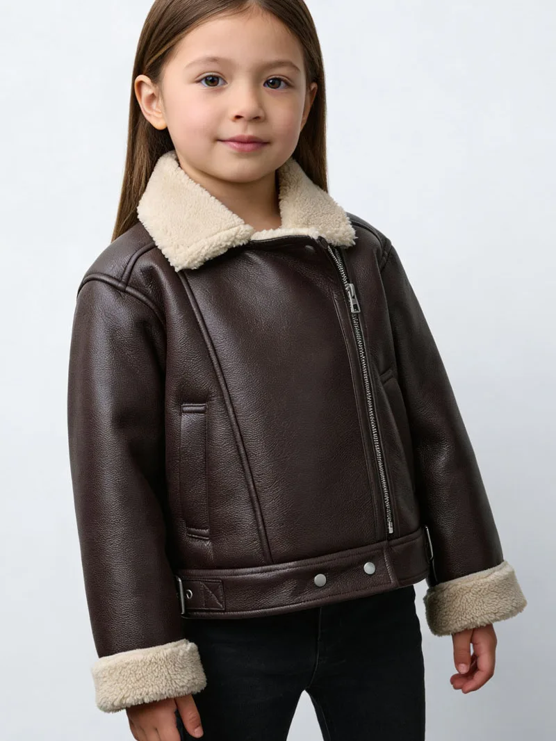 children's-pu-leather-fur-lined-jacket-motorcycle-style-fake-leather-outerwear-top-trendy-autumn-winter-new-arrival