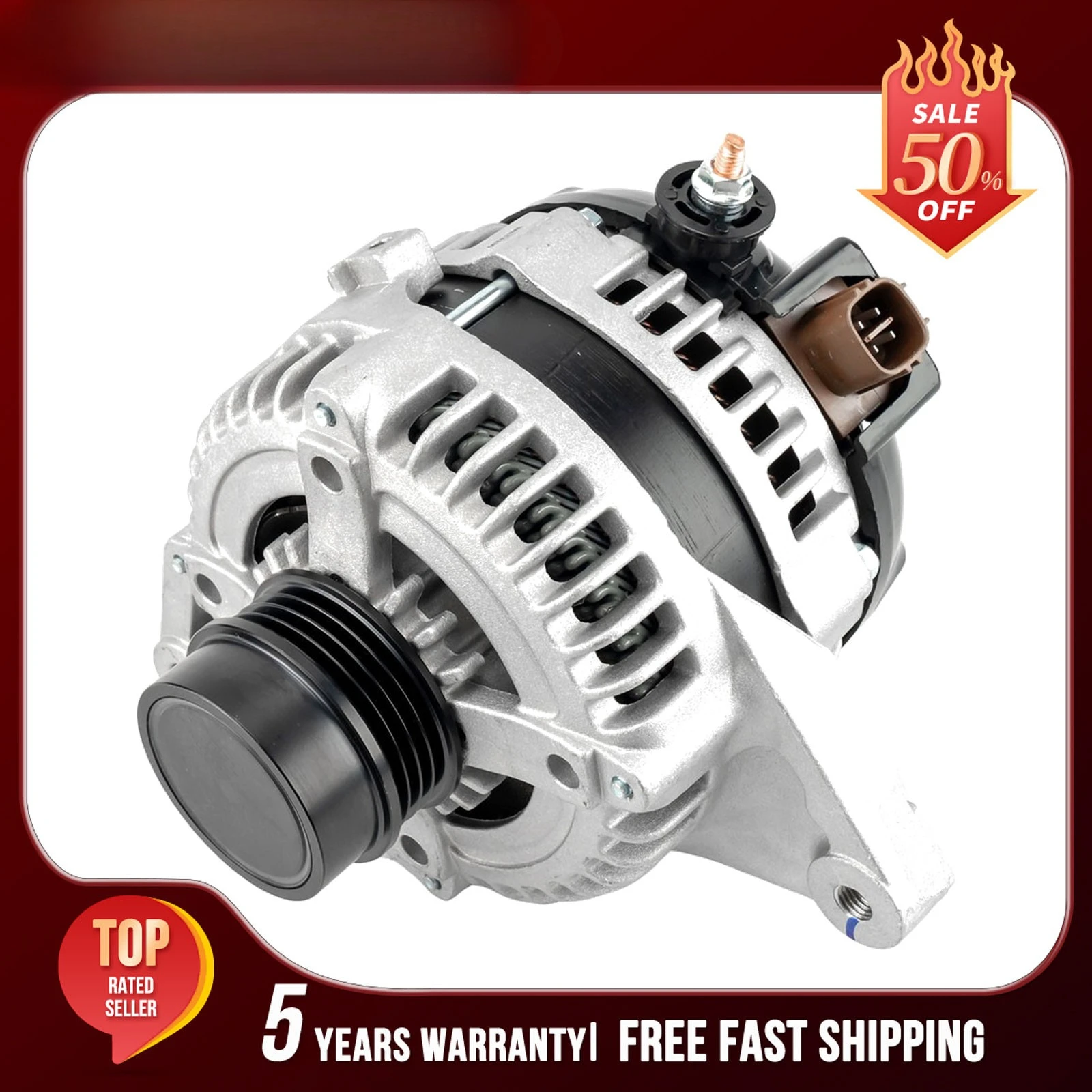 

90A Alternator Fit For Hyundai Accent 2012-2014 2015-2017 Kia Rio 2012-2013