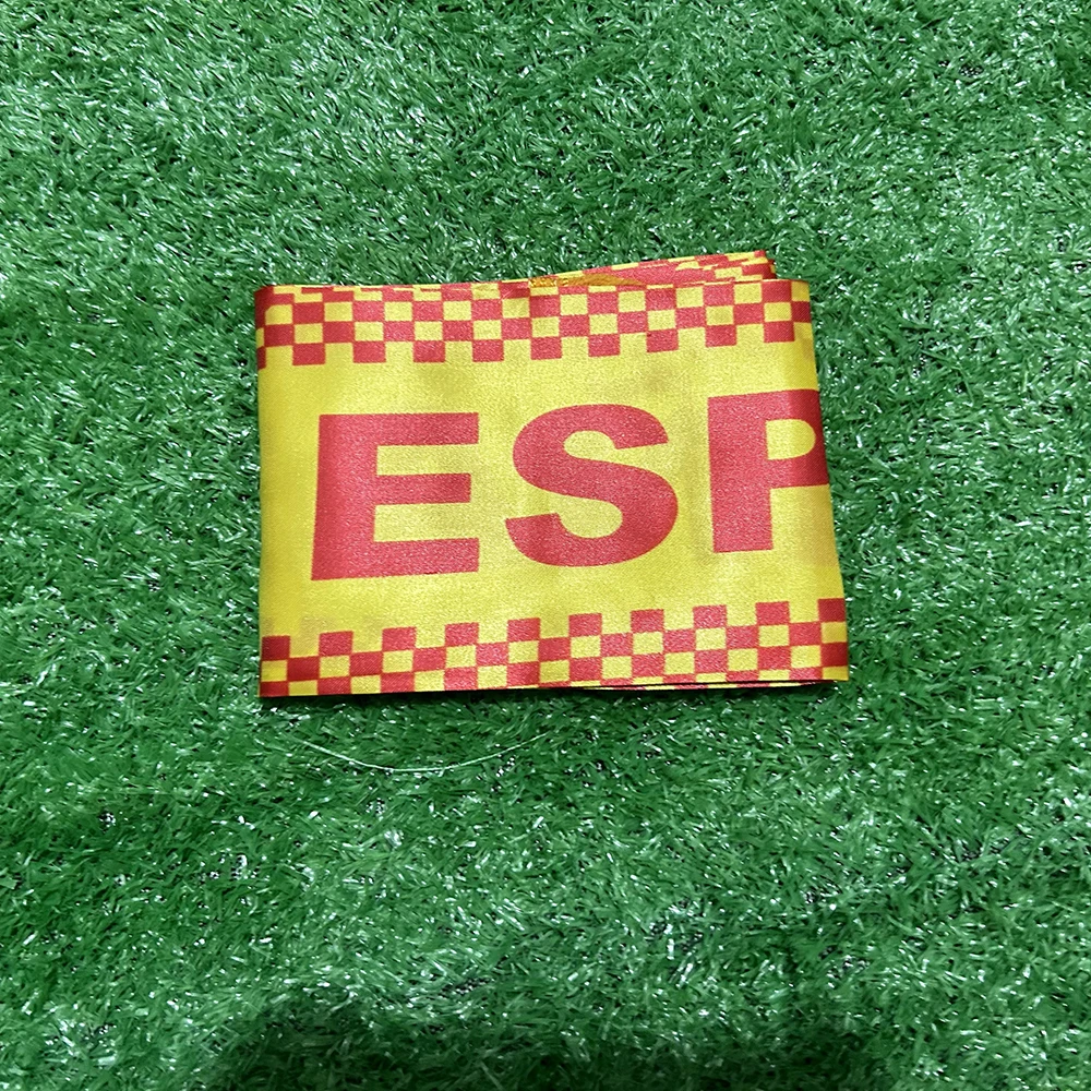 SKY FLAG Spain scarf 14x130cm Double Side Printing Satin Football Soccer Fans Spain Scarf flags banner for sport decoration