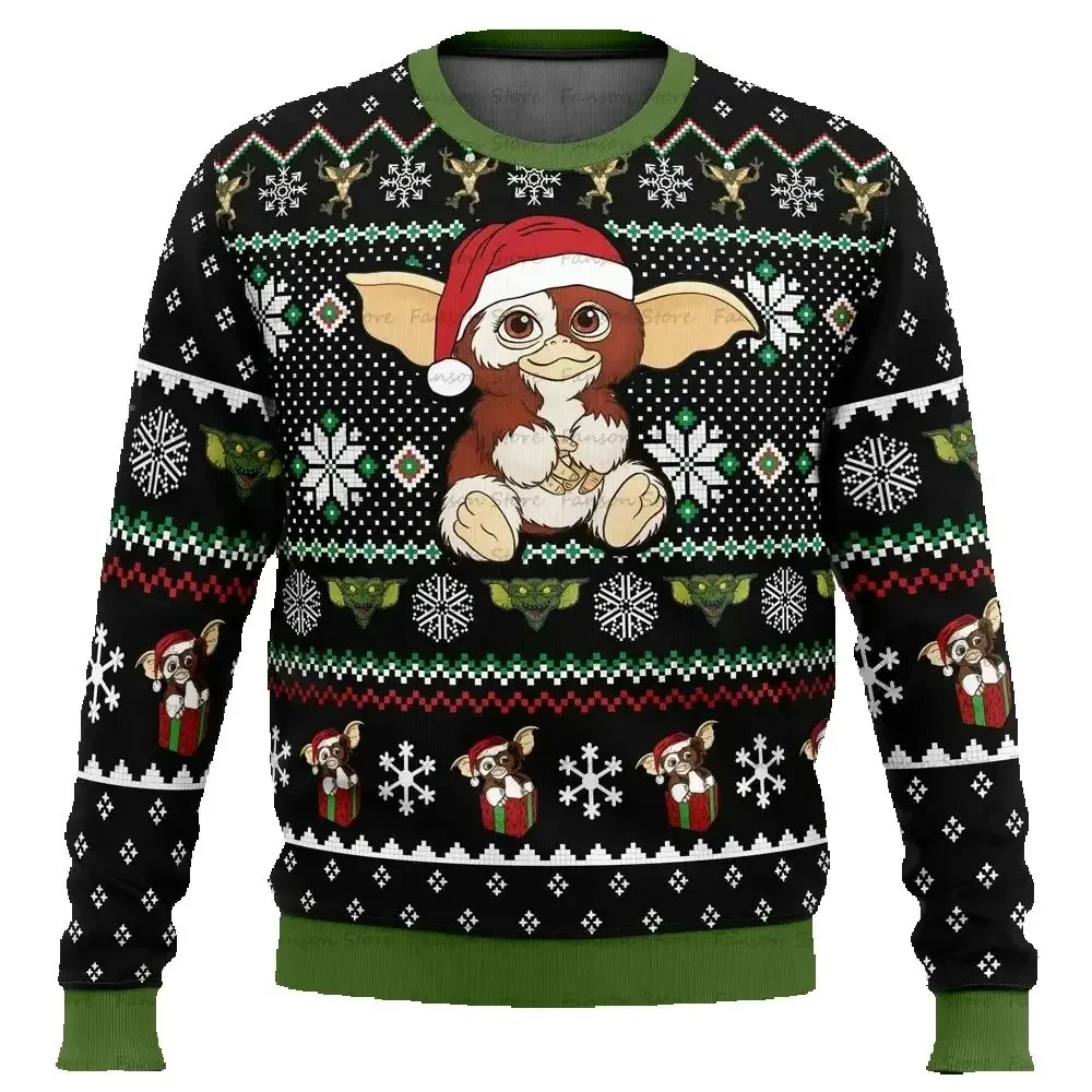 Parent-child Wear Couples Ugly Christmas Sweater Winter 2024 Streetwear Women's Autumn Basketball Christmas Jersey Fashion Kid