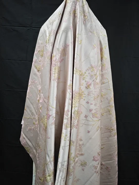 

Бежевое абстрактное шифоновое платье с цветочным жемчугом и принтом, элегантное тканевое платье, модное платье ручной работы с маленьким узором в стиле ханьфу, великий и благородный