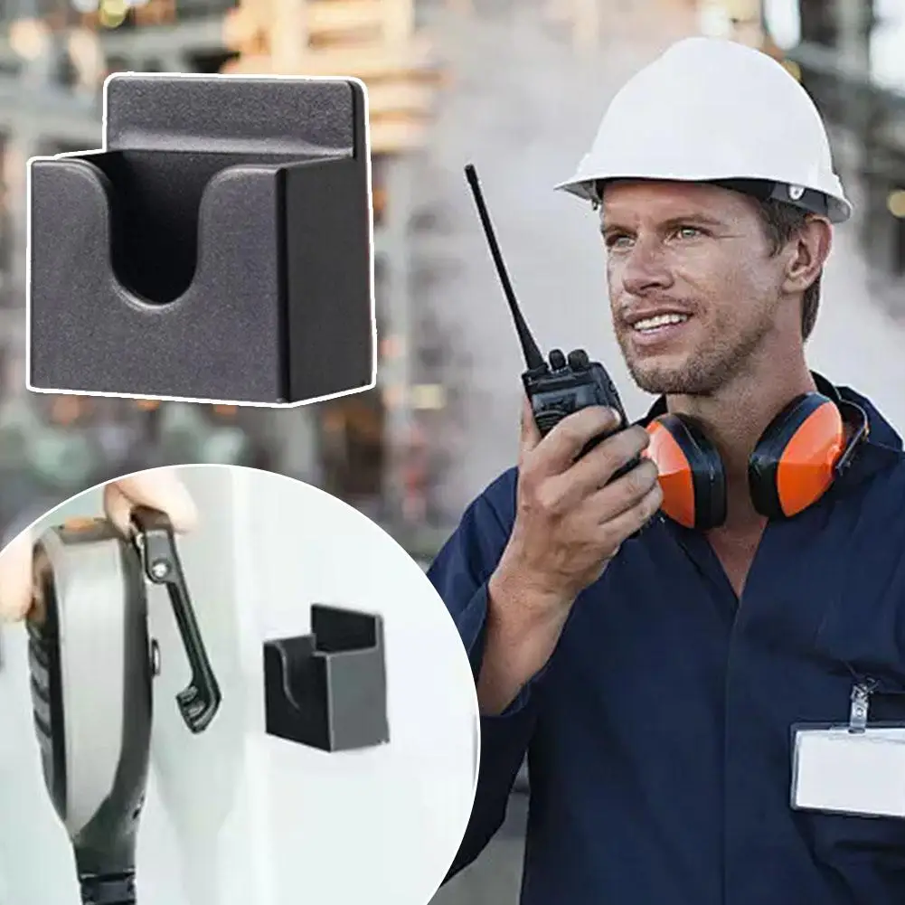 3 In1 Clip Versatile Mount ABS Storage Intercom Bracket Without Punching Anti-slip Car Stand Hand Microphone Back Clip