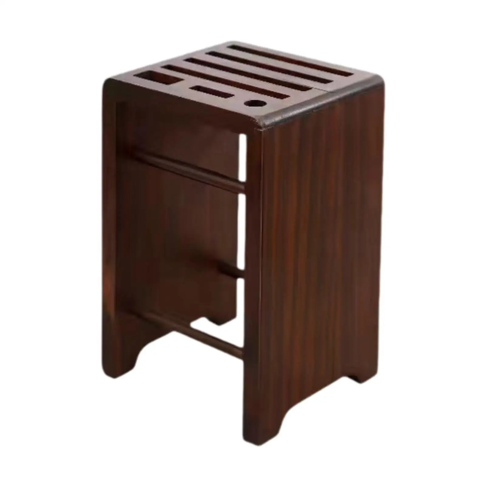 

Knives Block Holder Multipurpose Flatware Organizer Professional Utensil Drying Rack Wooden Space Saving Knife Storage Block