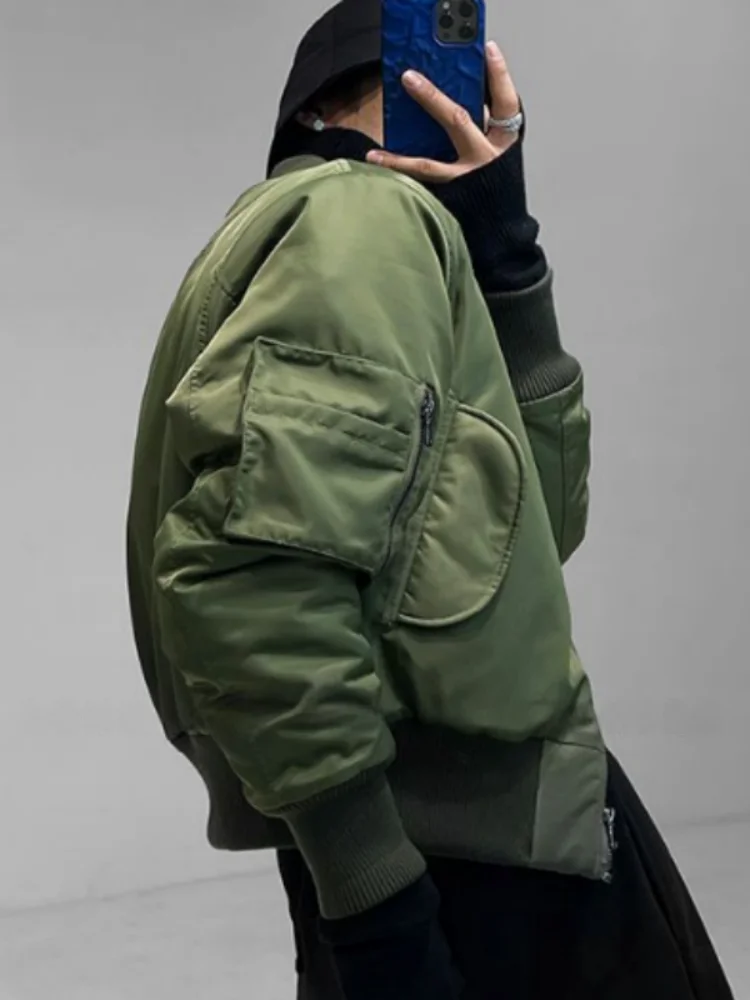 

Новая мужская куртка с подкладкой на плечах, осенне-зимняя, повседневная, модная, универсальная, в японском стиле, бейсбольная куртка, трендовая