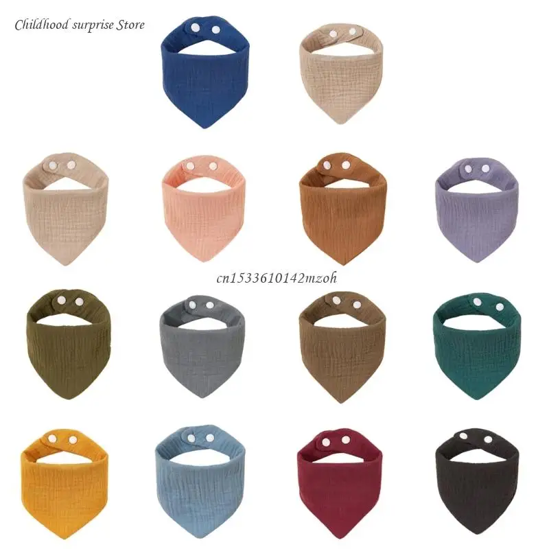 

Breathable Cotton Bib Baby Burp Cloth Nursing Bib Neck Scarf Infant Teething Bib Dropship