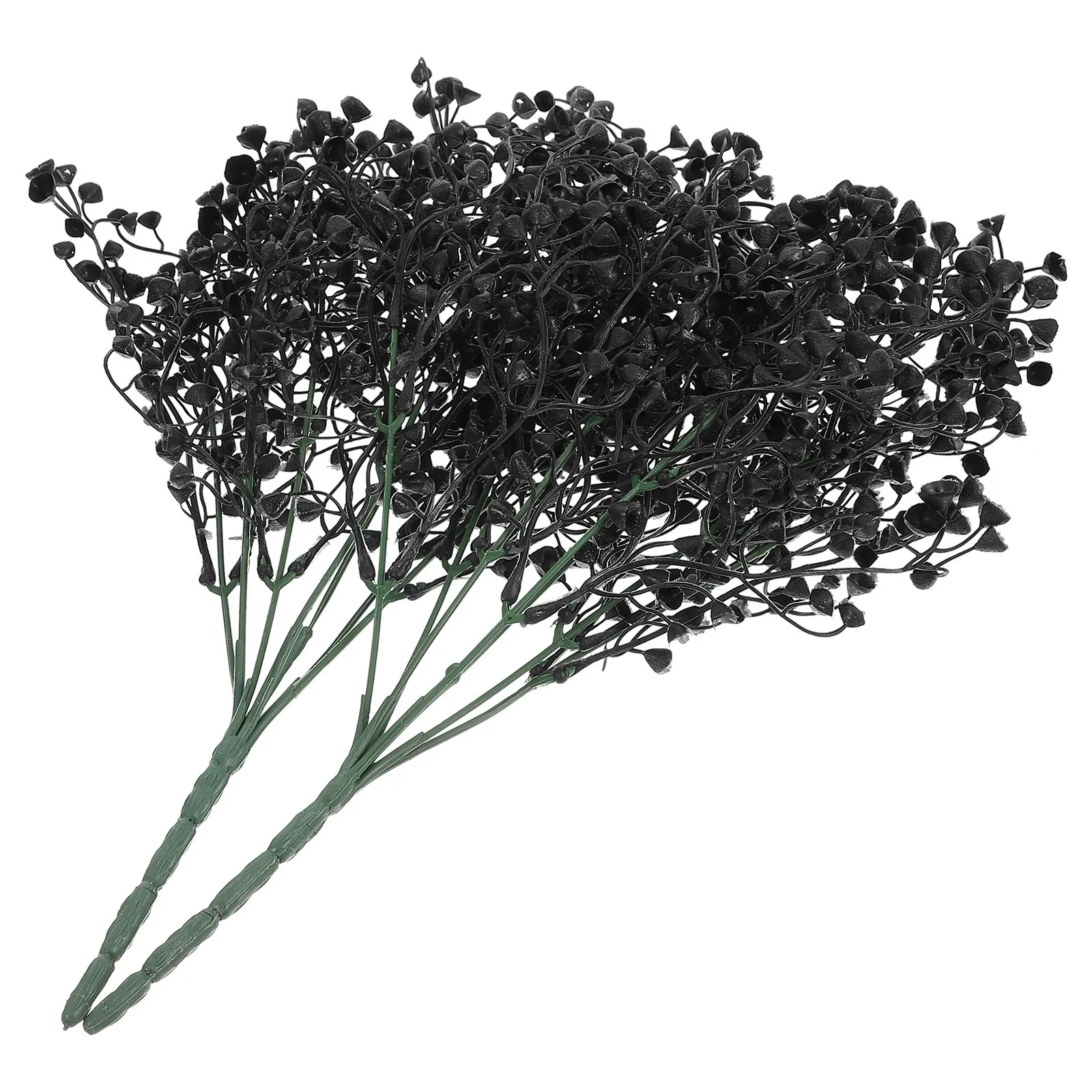 

2Pcs Artificial Flower Halloween Plastic Plants Fake Flower Decoration Elegant Faux Flowers for Office Home Desktop Garden