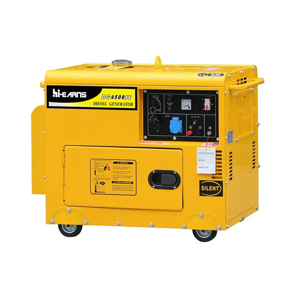 

Hi-earns 5kva soundproof silent type die·sel generator three phase