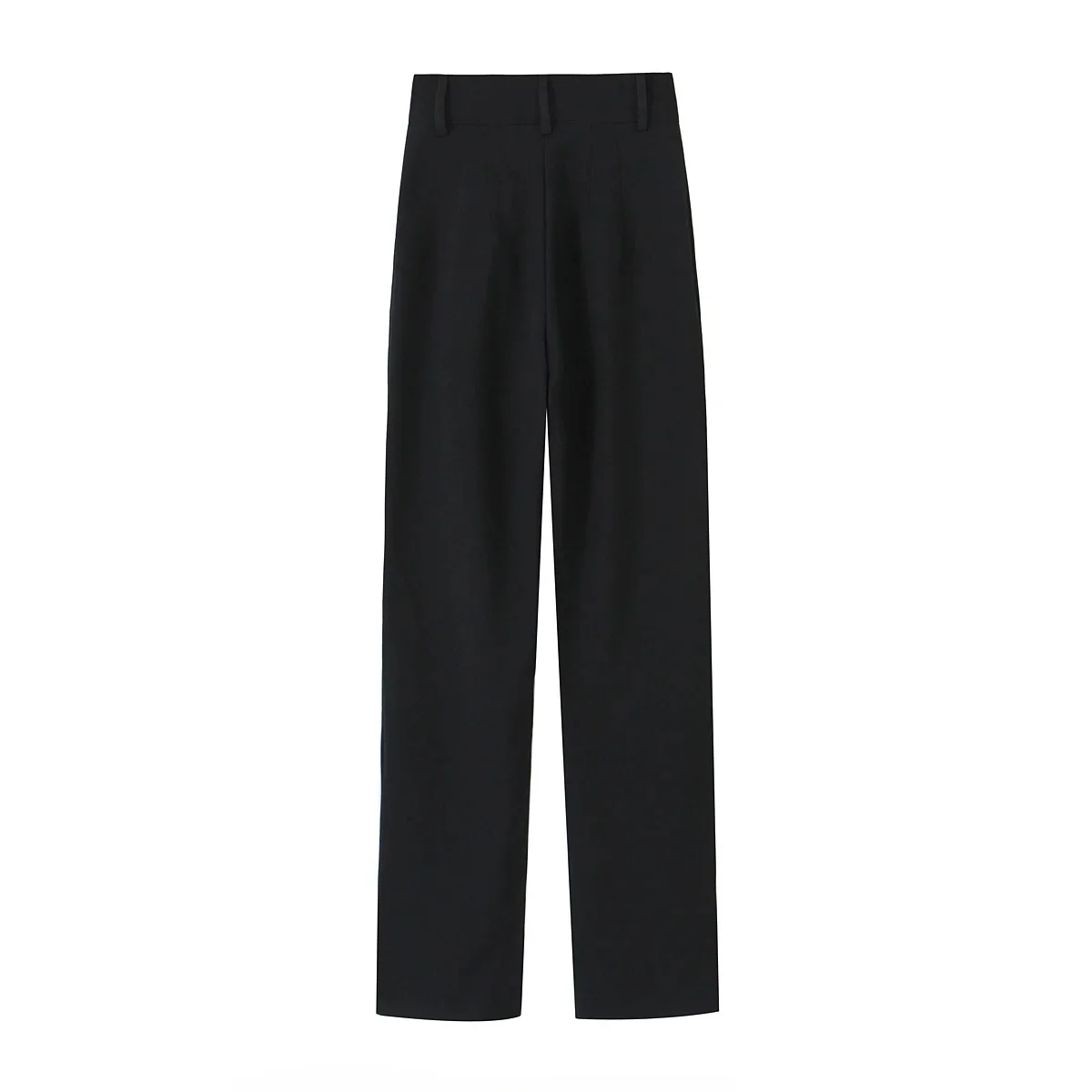 Calças de Moda Fena Versáteis de Cintura Alta, Design Casual, Sensação de Novo Estilo de Outono, Calças de Fibra de Polié...