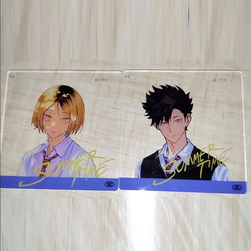 2Pcs/Set Cute Anime Photo Props Diy Cartoon Acrylic Transparent Card Collection Card Birthday Gift