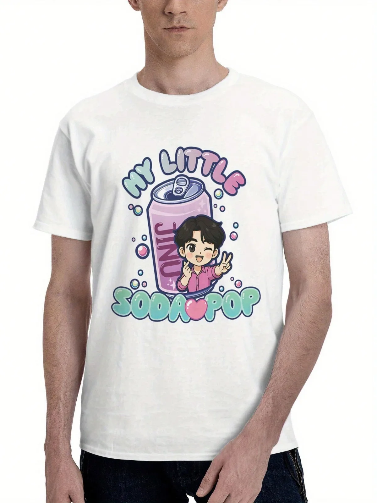 Kaos Grafis Jinu'S Soda Pop Kpop Demon Hunters Pria & Wanita Lengan Pendek Untuk Pakaian Semua Musim Kaos Grafis Lucu