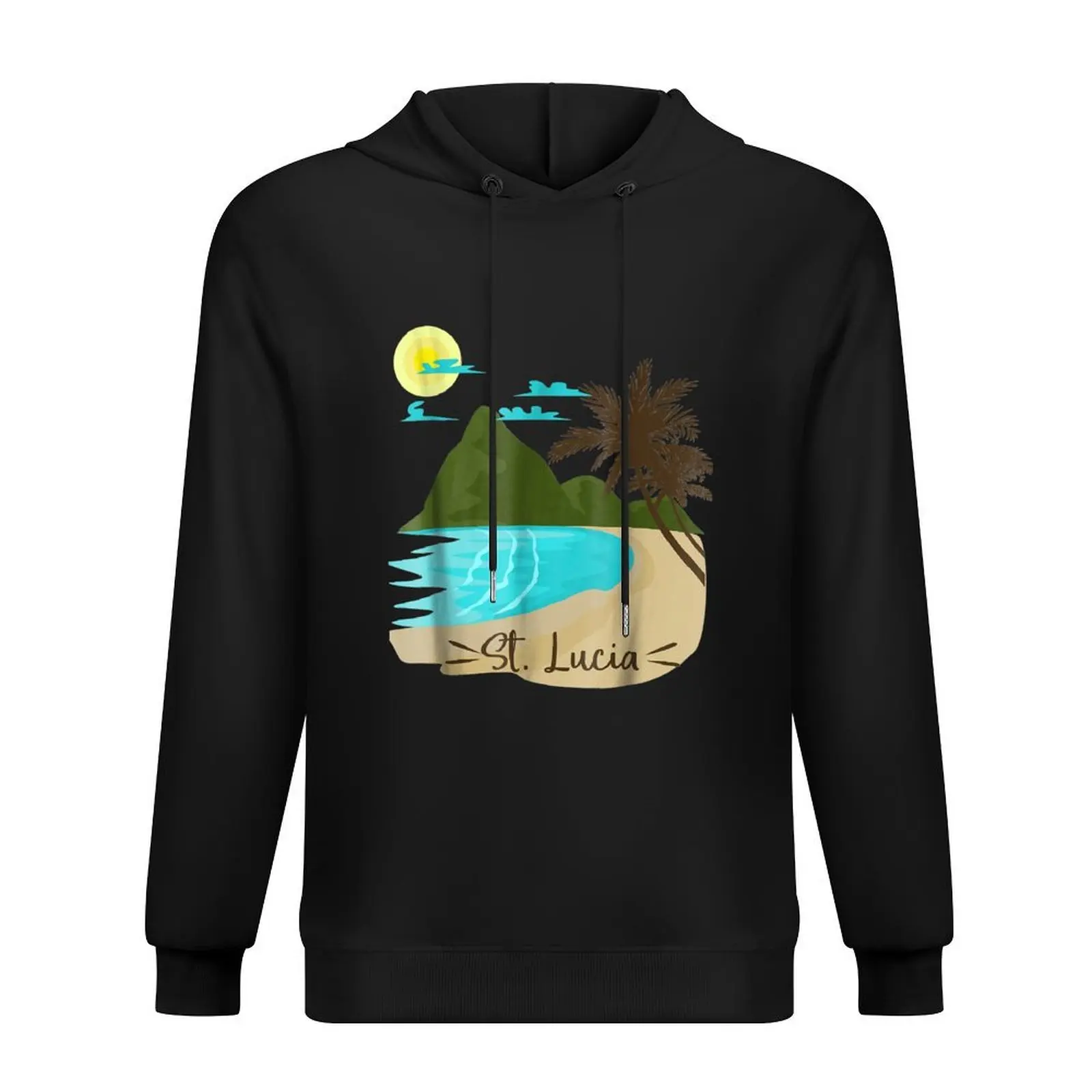 

St. Lucia Pride T-shirt Caribbean Family Vacation Gift Hoodie men's winter sweater aesthetic clothing men's oversize hoodie