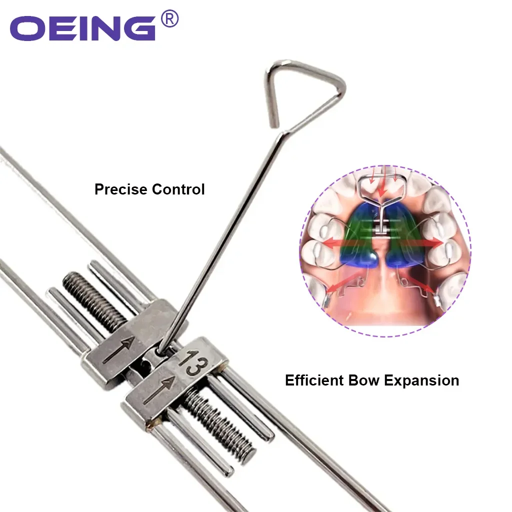 1Pc Dental Orthodontic Expansion Screw Rapid Palatal Expander Frame Type Mini Standard8/9/11/13m Ortodontyczne materiały dentystyczne