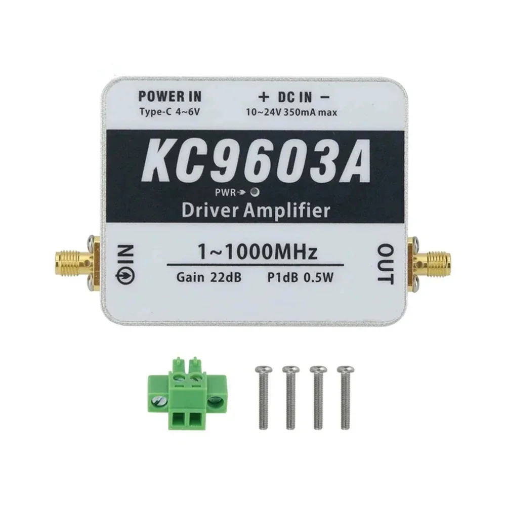 

KC9603A Preamplifier Gain Module 1MHz-1000MHz 0.5W with 22dB Gain Medium Power