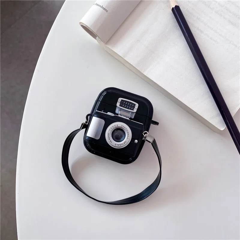 

Vintage Camera Protective Soft Silicone for Apple Airpods 4 3 2 1 Pro Pro2 Silicone Headphone Case for Air Pods 3rd Generation