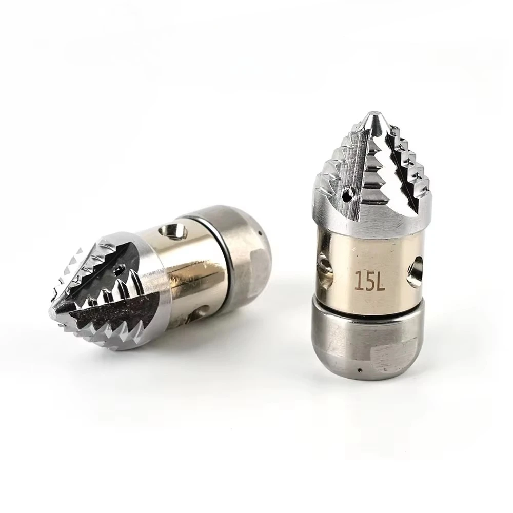 

1/2" 3/8" High Pressure Rotating Nozzle, Sewer High-Pressure Cleaning Water Gun Nozzle,Sludge Cleaning Nozzle