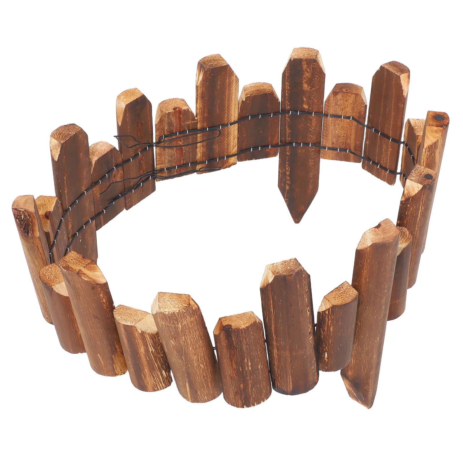 

Anticorrosive Wood Fence Garden Landscape Animal Barrier Edger Border Decoration Lawn