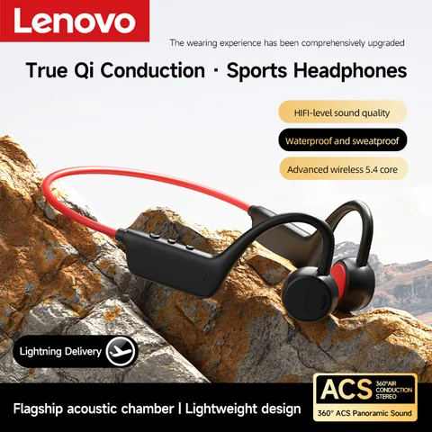 Lenovo Bone Conduction Headphones Wireless Waterproof Earphones HiFi…