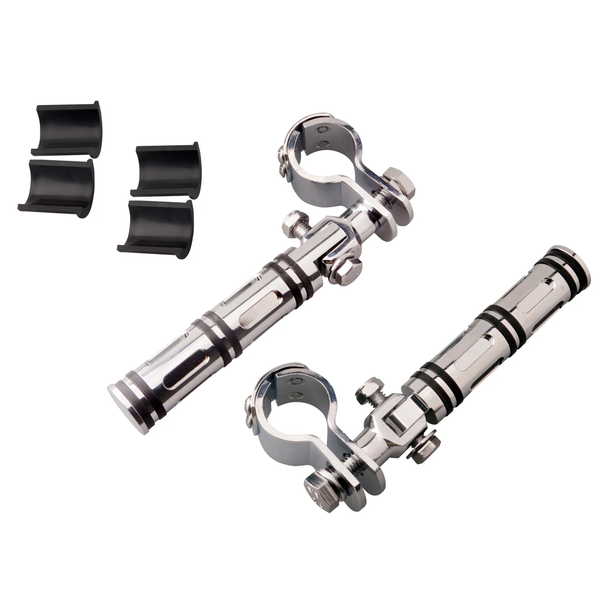 Motorcycle Parts Chrome With bracket Edge Cut Brake Pedal Pad Shift Peg Footpes Footrests For Harley Street XG750 Dyna Softail