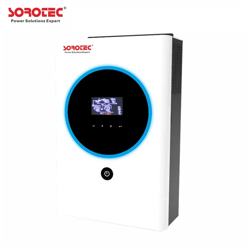Sorotec REVO VM IV 3.6kw/5.6kw On/Off Grid Inversor Solar Híbrido Anel LED de Status Personalizável com Luzes RGB