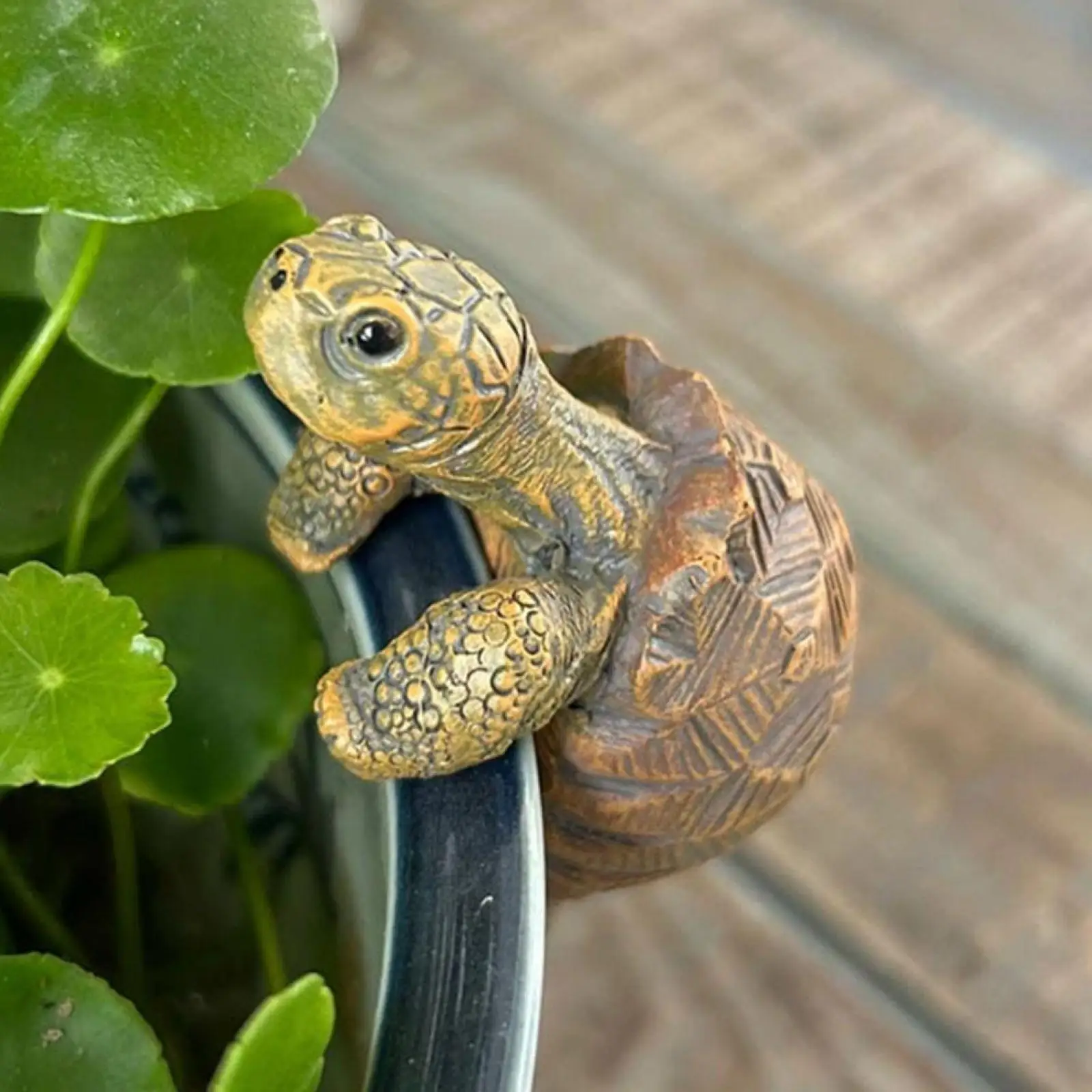 Tortoise Plant Pot Hanger Figurine Cute Decorative Gift Hanging Turtle Statue Ornament for Backyard Yard Patio Fish Tank Outdoor