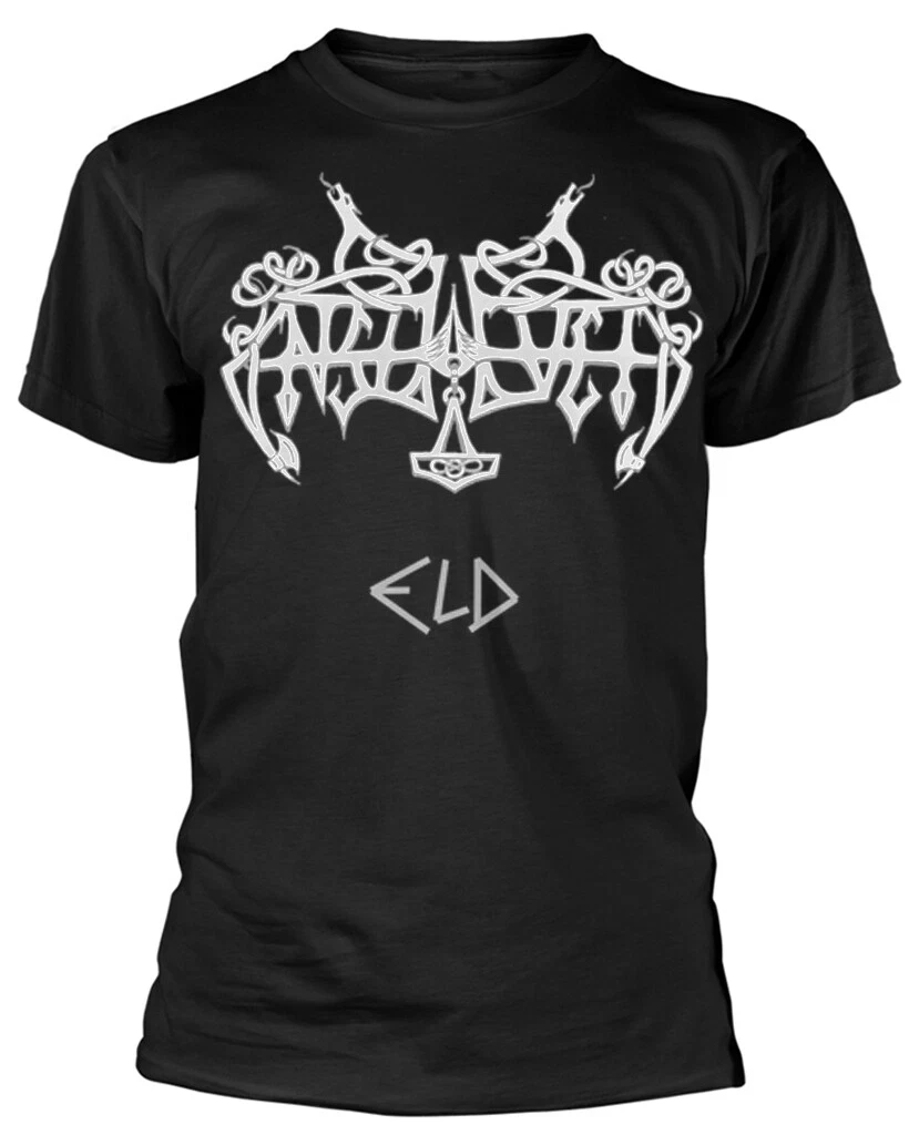 2025 Summer New Enslaved Eld Black Men T-Shirt Cotton Short Sleeve T-shirt Unisex Cotton Short Sleeve High Street Top