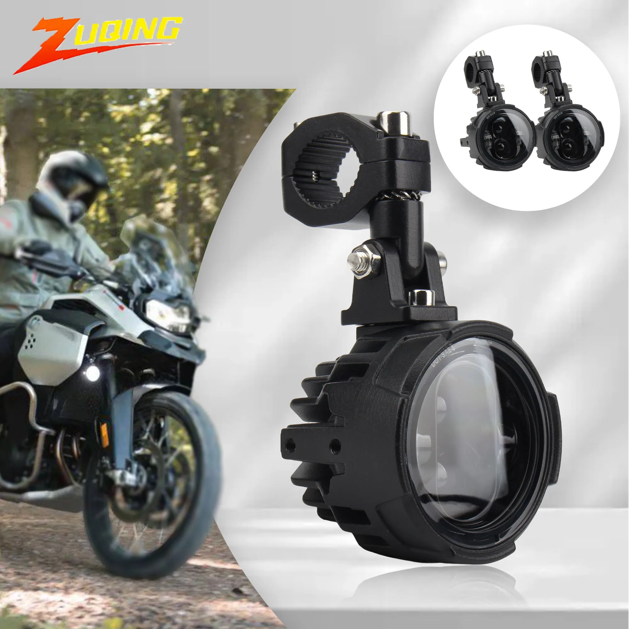

Motorcycle LED Spotlight For BMW R1200GS F800GS Yamaha MT07 MT09 CRF1000L Kawasaki Motor Auxiliary Driving Lamp