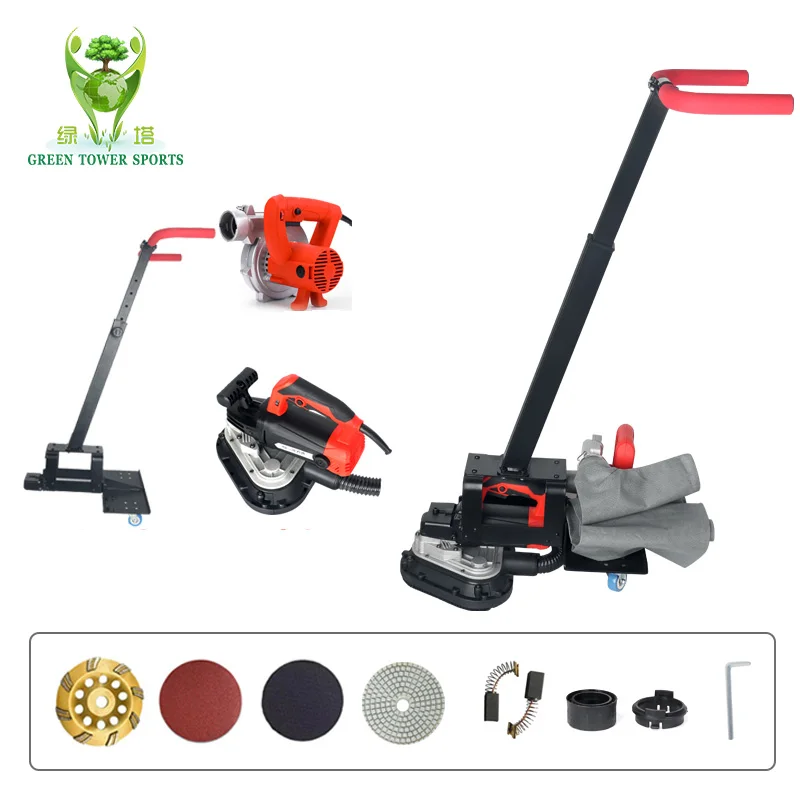 HotGreen Tower Multi-Function 3 Heads  Grinder Machine Milling With Metal Stand Hand-held  Angle Grinder