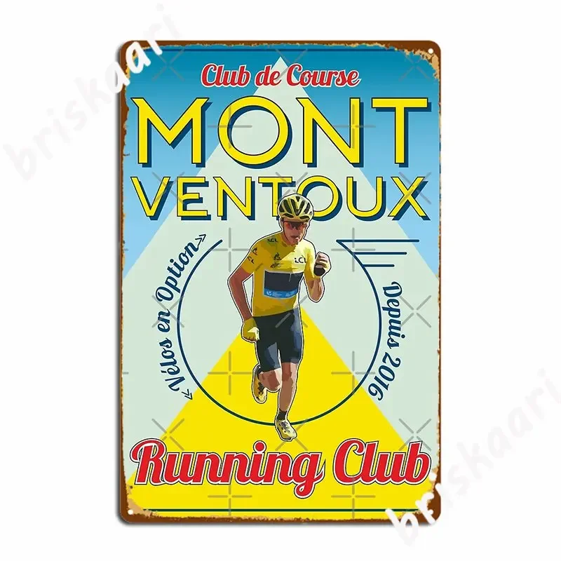 Chris Froome Mont Ventoux Running Club Metal Plaque Poster Plaques Party Club Party Custom Tin Sign Poster