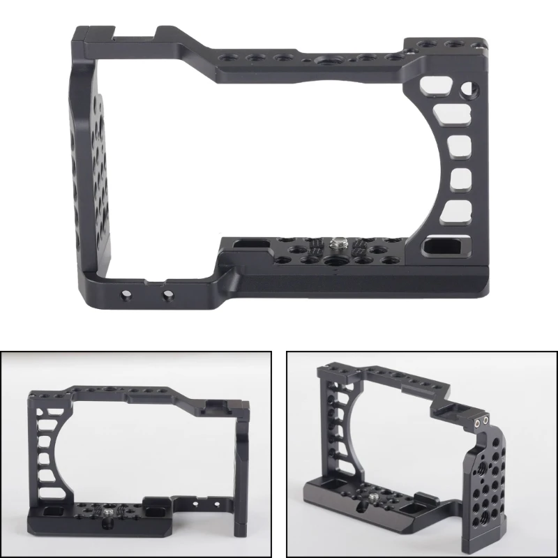 Camera Cage Video Stabilizer For A6400 A6300 A6100 Camera Frame Border Aluminum Videography Cage