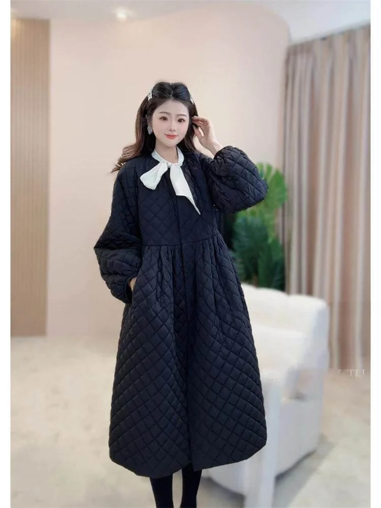 

Ele Bla Cotton Jaet Women's Mid-Length Outerwear Dongda Gate New Sle Unique Attractively Korean Faion Spring