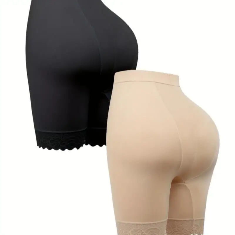 High Waist Breathable Women's Lace Trim Underwear Set of 2 Comfortable Underpants Faionable Ensemble for Middle-Aged Women